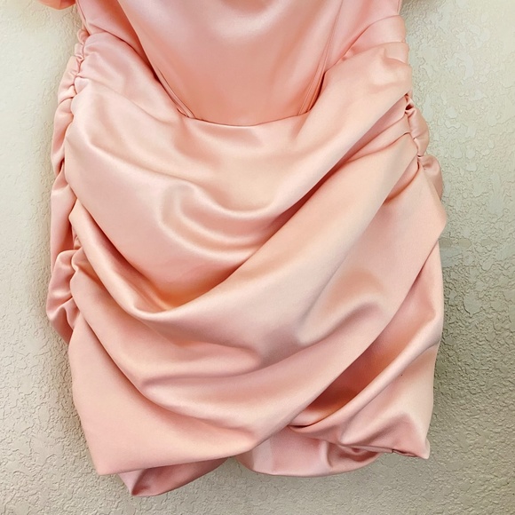 House Of CB 'Coraline' Blush Satin Corset Dress size Large - Picture 5 of 14